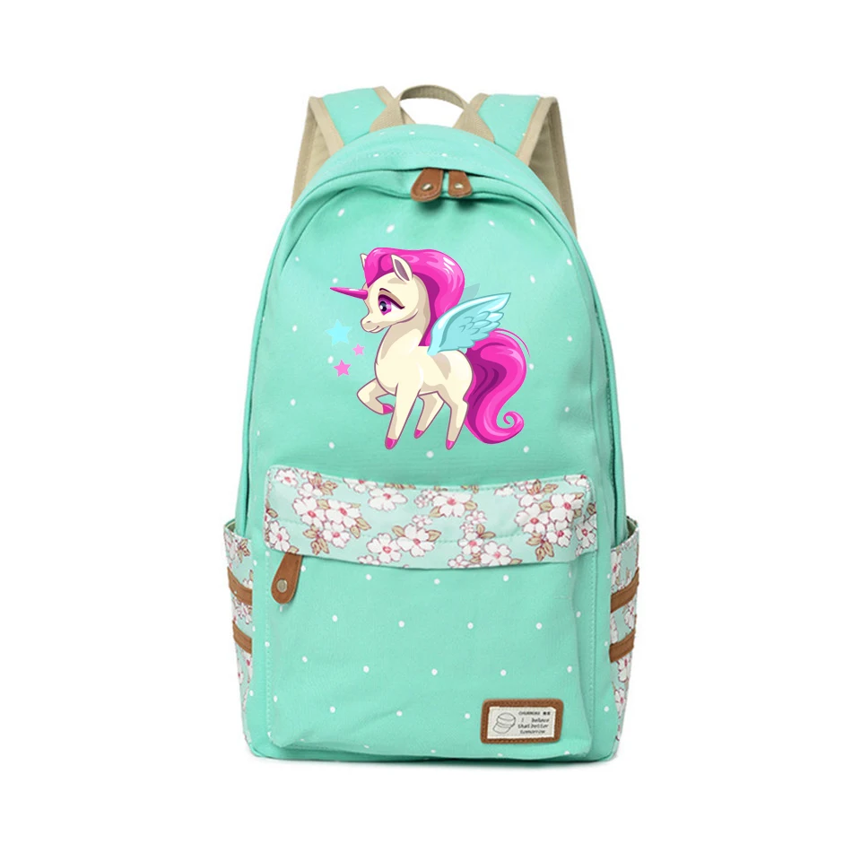 Тканевый рюкзак frdun Tommy с единорогом для подростков школьный дорожный кавайный