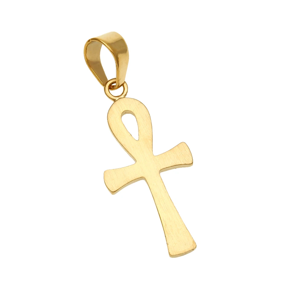 Ankh кулоны ключ жизни крест кулон и Золотая кубинская цепочка полностью