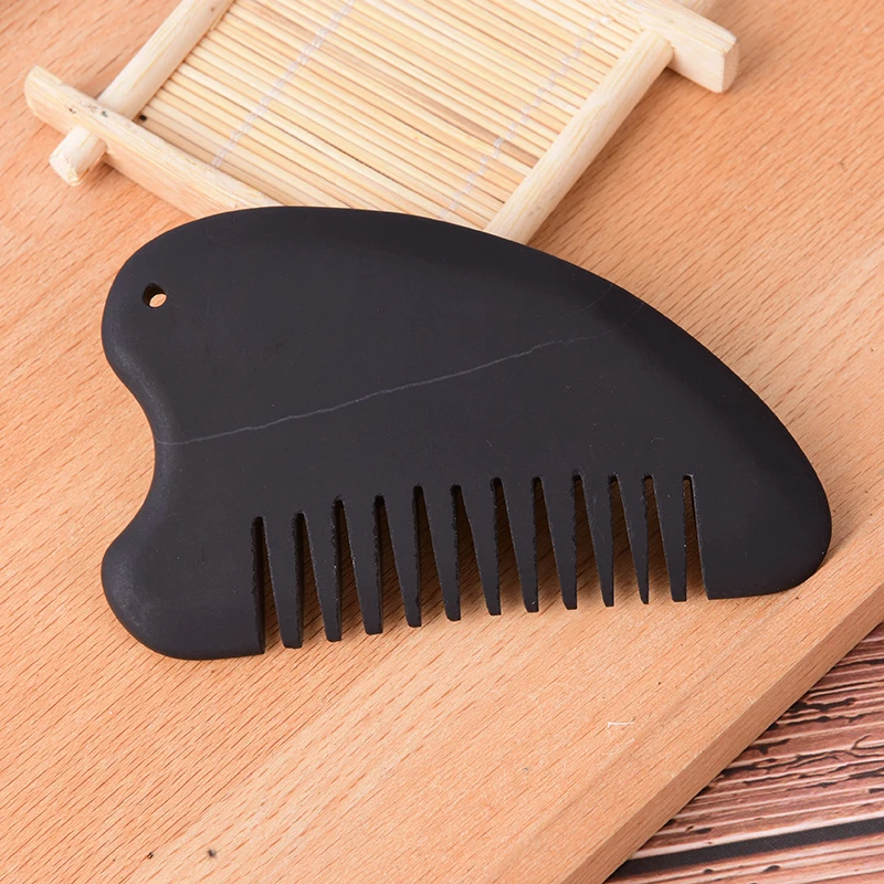 Щетка для ухода за волосами Black Bian Stone Guasha Energy Gua Sha Board инструмент иглоукалывания