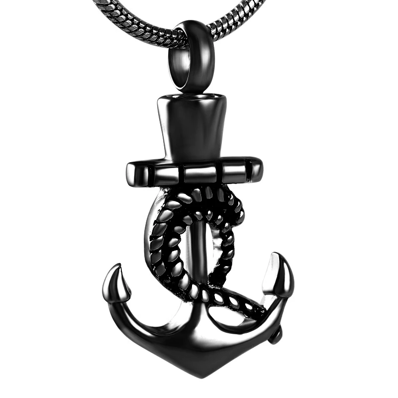 

IJD9267 Stainless Steel Heart Shape Fish Hook Cremation Pendant for Ashes Urn Keepsake Memorial Necklace Jewelry