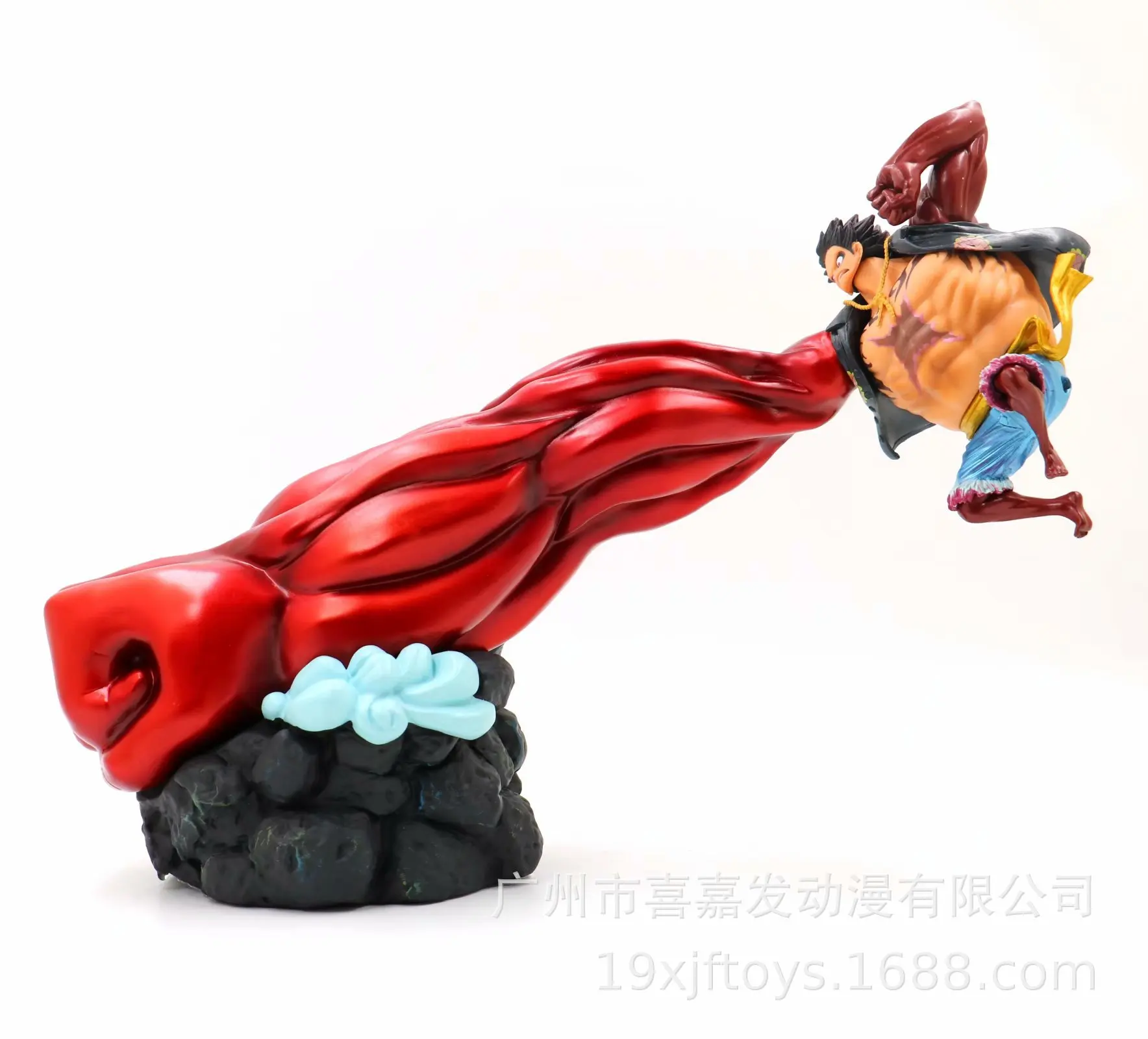 One piece gear 4 Луффи Фигурка Обезьяна д Луффи Шестерня Четыре ПВХ Коллекционная модель игрушки Аниме Фигурка figma 40 см игрушка - Цвет: NO BOX