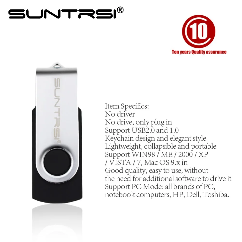 Suntrsi USB Flash Drive 64GB Pen 8GB 16GB 32GB Stick 2.0 Pendrive Card Free Shipping | Компьютеры и офис