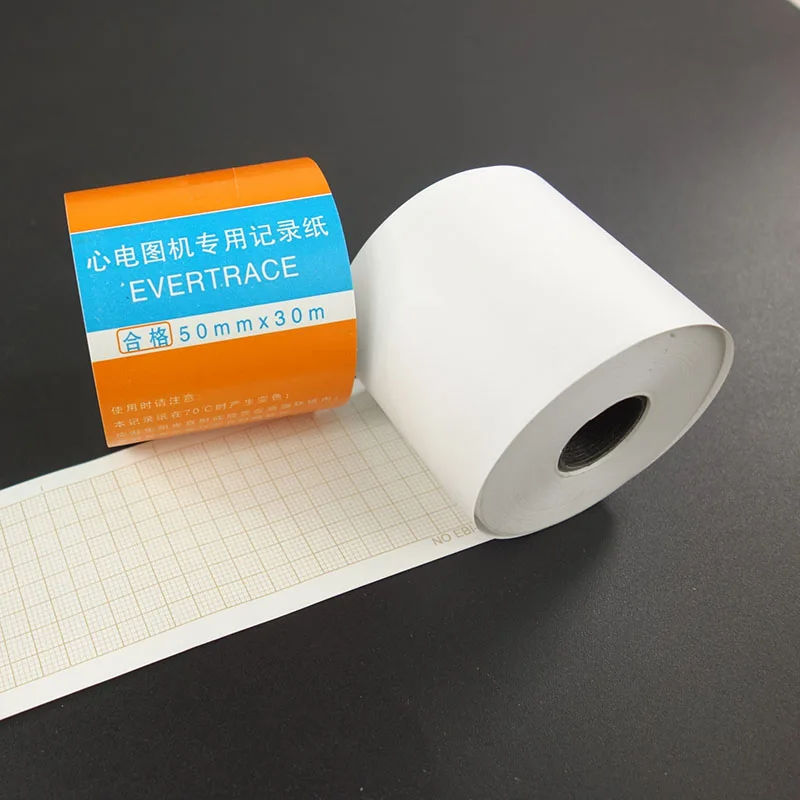 ЭКГ Тепловая бумага 50 мм x 30 м 4 рулона/лот|thermal paper|paper thermalthermal paper roll |