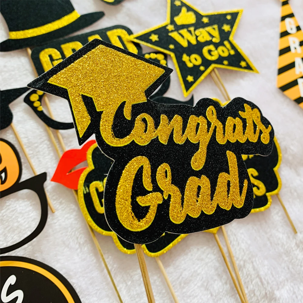 YORIWOO 5pcs 2019 Graduation Cake Topper Cupcake Toppers Congratulation High School Party Decoration Birthday Wedding | Дом и сад