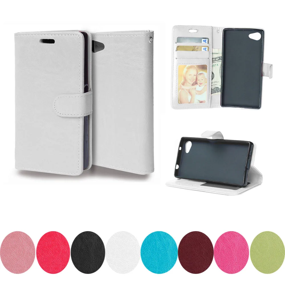 Для Sony Z5C Z5Compact case E 5803 5823 для Xperia Z5 compact Z 5 mini E5803 E5823 кожаный чехол бумажник с