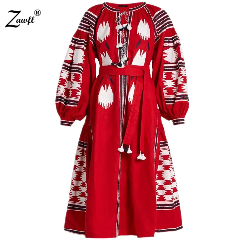 ZAWFL 2020 женское высококачественное весеннее роскошное длинное платье с длинным