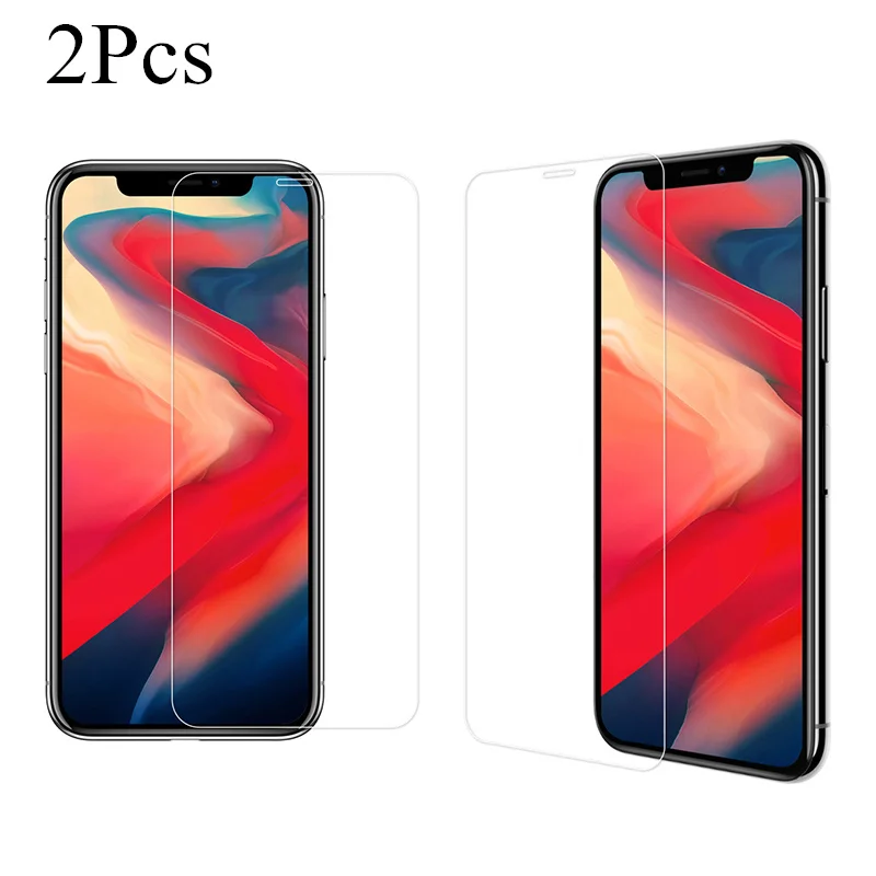 2 шт Защитное стекло для экрана iphone 8 7 Plus SE2 X Xr Xs 11 Pro Max 0 26 мм 9H закаленное