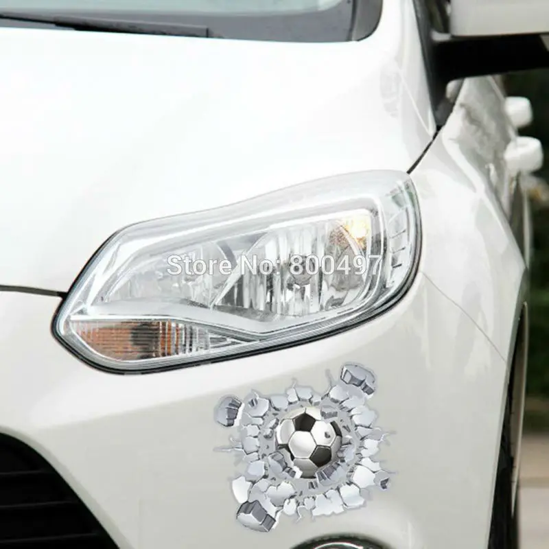 Стайлинг автомобиля 3D Автомобильная наклейка футбольный хит стекло для Tesla Chevrolet