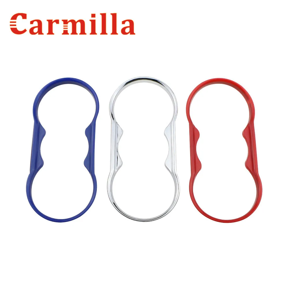 

Carmilla Car Water Cup Decoration Trim Sticker ABS Chrome Accessories Case for Ford Fiesta 2009-2015 Focus 2 2009 - 2012