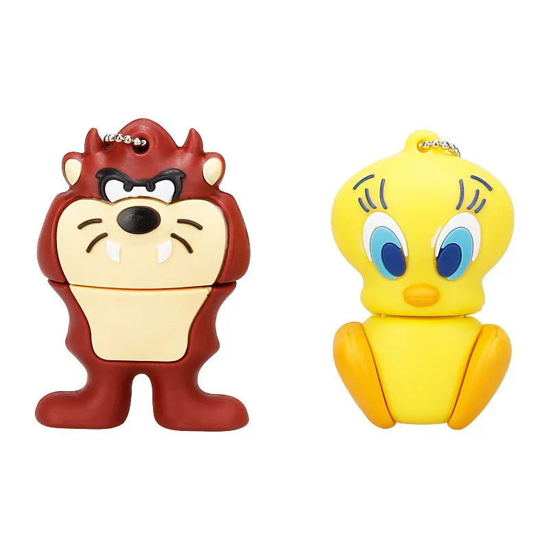 Мультфильм Кот/утка/Лев/Кролик/ворона животных серии флеш-диск usb 2,0 128 ГБ 8 ГБ 16 ГБ флеш-накопитель 32 Гб 64 Гб Флешка usb карта памяти