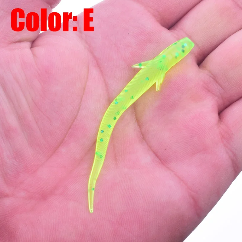 20 шт./лот Мягкая приманка в виде длинного червячного червя 75 мм 1 2 г искусственная