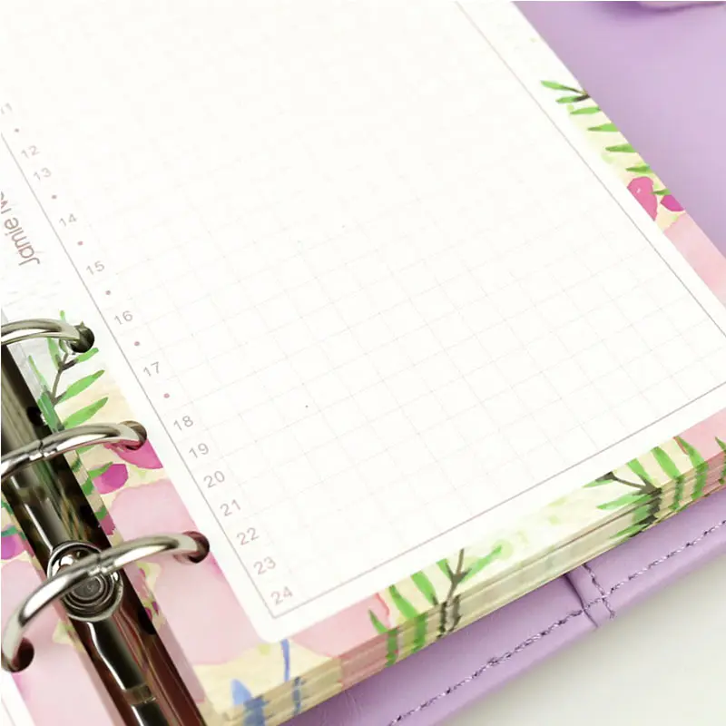 Блокнот Yiwi формата а6/а5 на спирали 40 листов с 6 отверстиями|filler paper|planner filler paperrefills