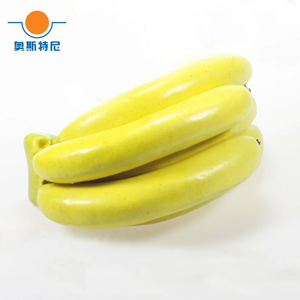 1pcs 20cm long artificial fruit Plastic Fake Fruit 5 heads artifical banana&5 heads artificial plastic fake simulated banana