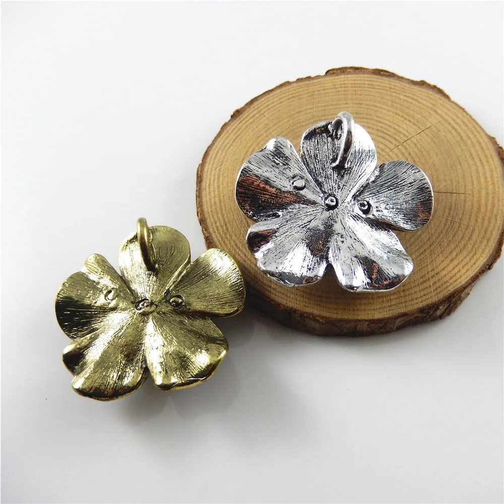 (2 шт.) женское винтажное Подарочное ожерелье с большим цветком металлический