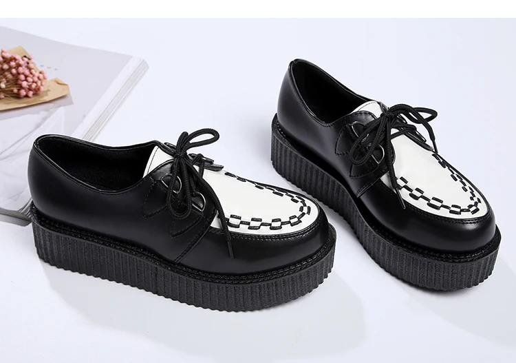 LAKESHI/Женская обувь; женская повседневная обувь на толстой мягкой подошве; обувь на плоской платформе; женская обувь с круглым носком; Цвет Черный; большой размер 41