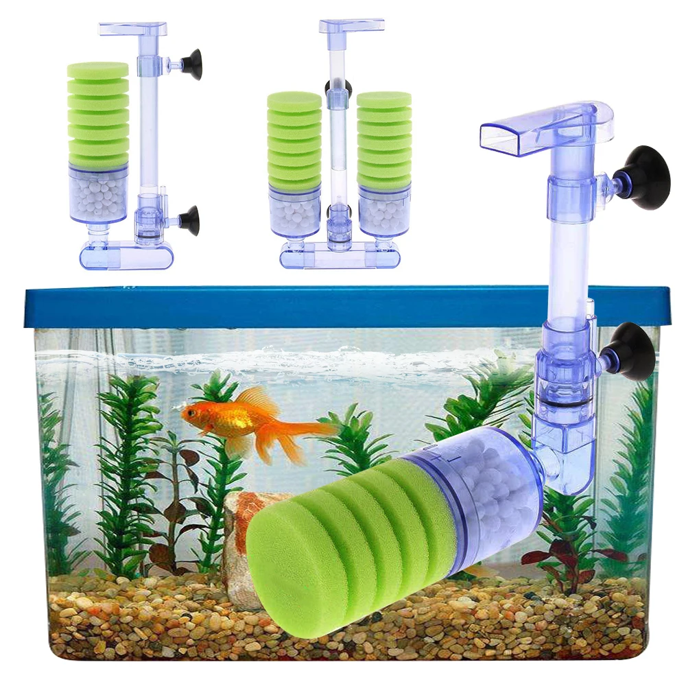 1 шт. губка фильтр для аквариума фильтры с двойной головкой/одноголовый Губчатый