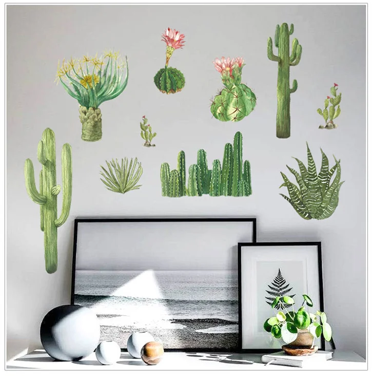

garden plant flower wall stickers home decor living room kitchen pvc wall decals diy mural art decoration