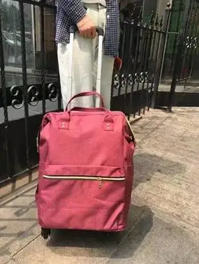 refer to photo Рюкзак на колесиках для женщин, сумка для путешествий, чемодан на колесиках, рюкзаки, сумки на колесиках, сумка для багажа на колесиках, Женская дорожная сумка на колесиках - Цвет: refer to photo