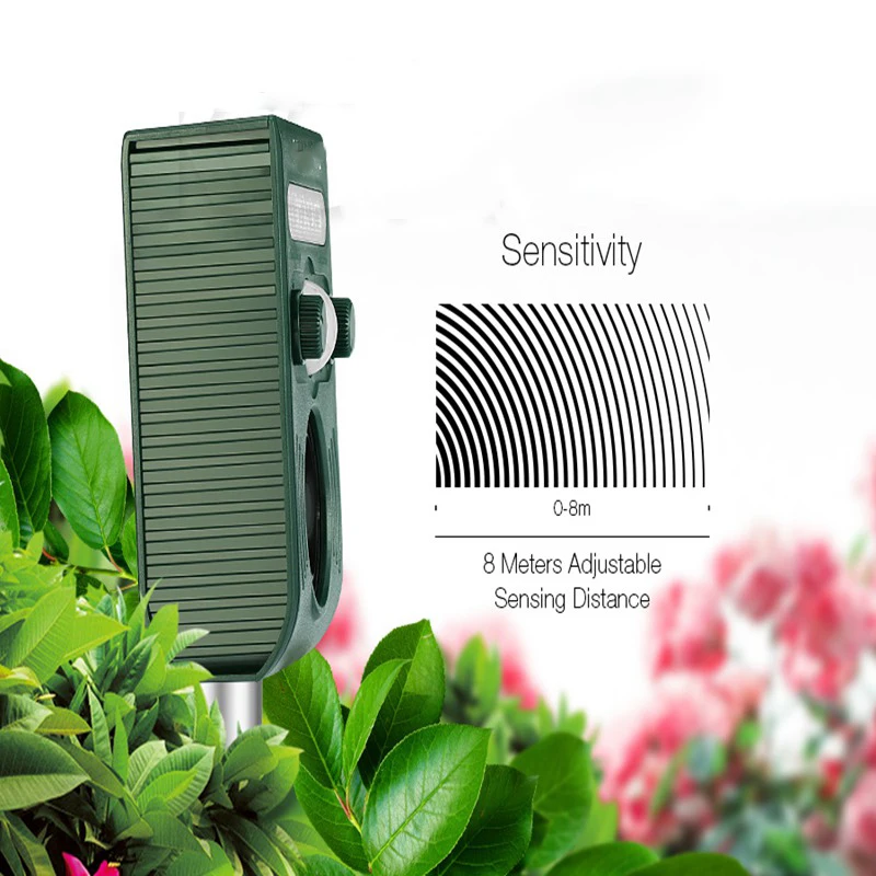 Фонарик отпугиватель животных с солнечной батареей|Репелленты| |