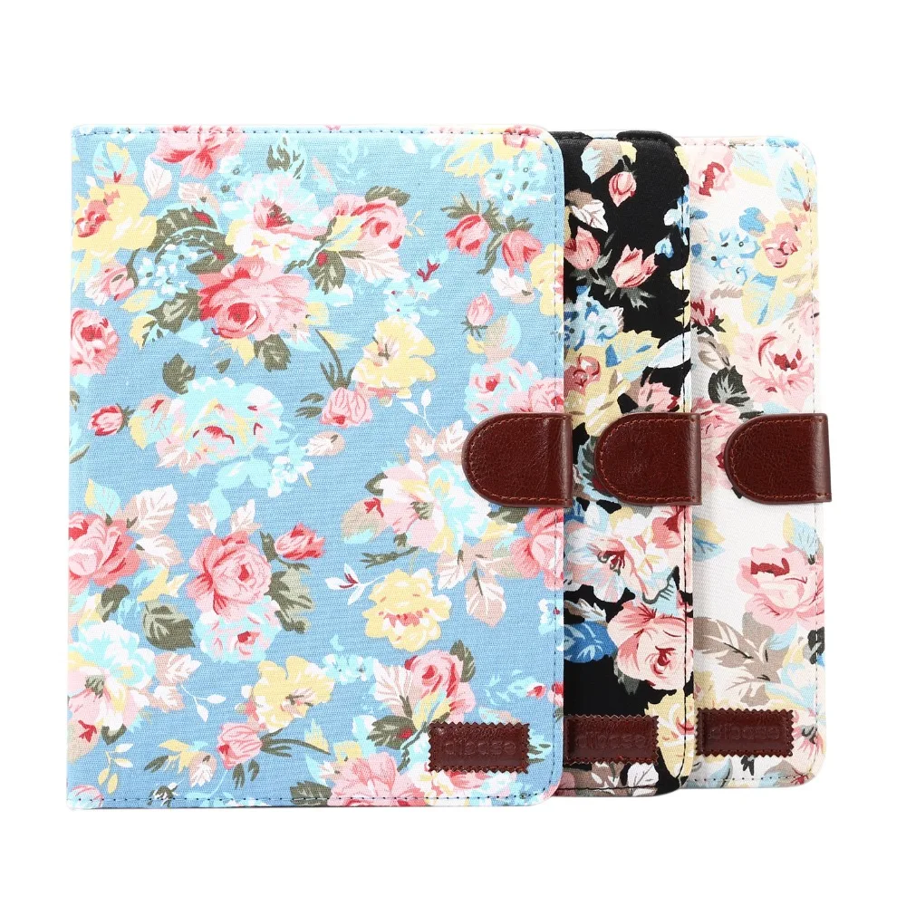 Бренд Dibase Чехол для iPad Air 2 ткань с цветочным рисунком + бумажник из ПК застежкой
