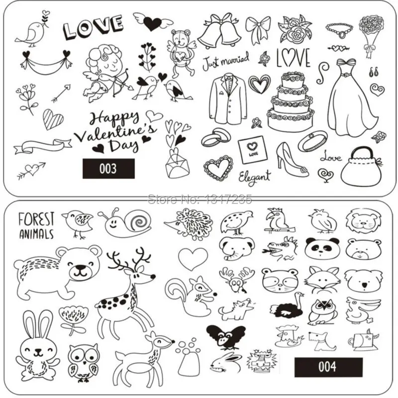 10 шт. новых Дизайнов! Finger Angel серии изображения пластина для стемпинга нейл арта