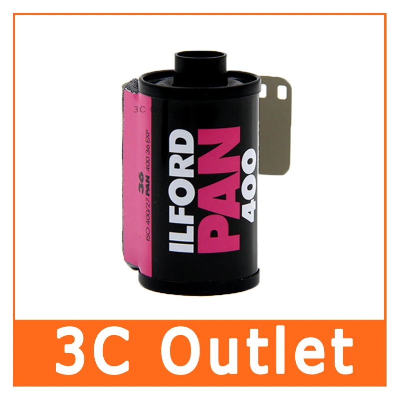 Ilford PAN 400 черный и белый 35 мм 36 пленка для экспозиции X 5 рулонов | Электроника