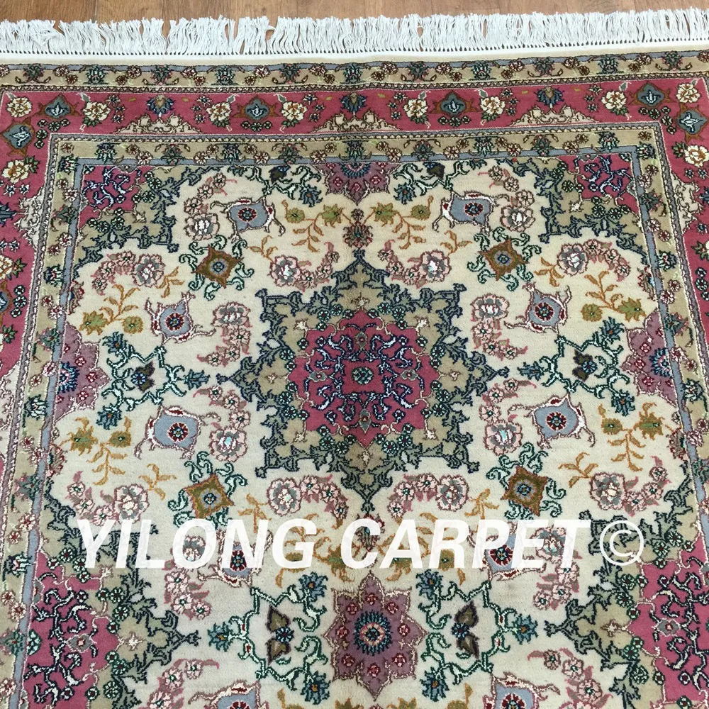Yilong 4 'x 6' Новый стиль персидский Восточный шерстяной шелковый ковер Прочный