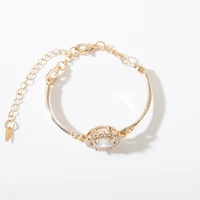 2019 fashion new bracelets atmospheric bride jewelry exaggerated shining crystal sun flower ladies bracelet wholesale sales