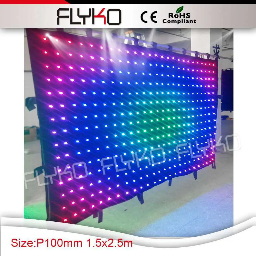 Бесплатная доставка фон для украшения вечеринки гибкий занавес светодиодный