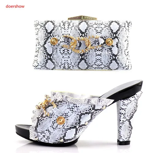 

Doershow/Новое поступление; комплект из обуви и сумки в африканском стиле; комплект из туфель и сумочки серебристого цвета в нигерийском стиле; ...