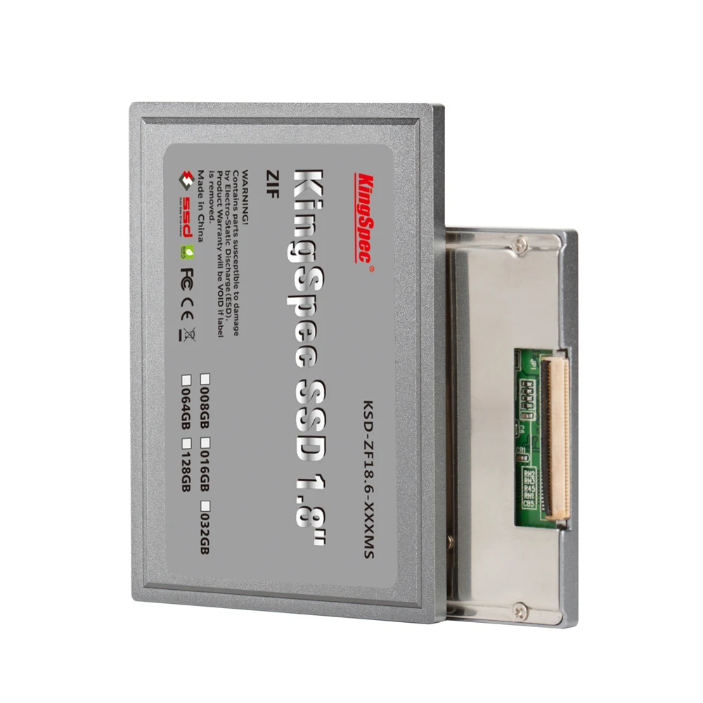 Kingspec КСД ZF18.6 128 МС 1.8 ATA7 ssd ZIF 2 CE hd SSD ГБ Твердотельный Накопитель 120 Жесткий Диск Для