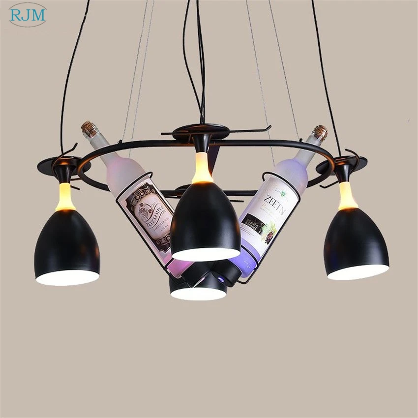Современные светодиодные подвесные светильники для винной бутылки простые