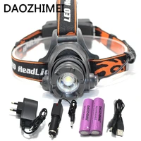 3800 lumen 3 modeheadlamp light l2 led zoom zoomable waterproof headlamp headlight head lamp light use the18650 battery charger