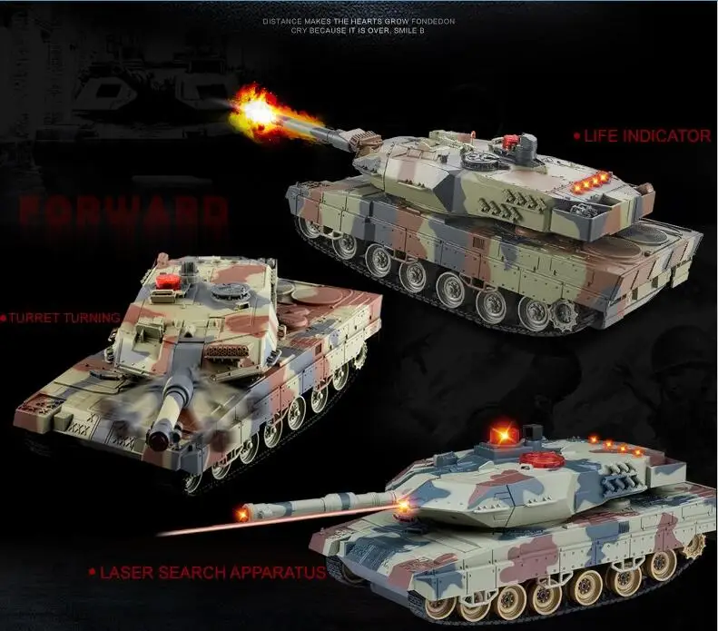Дистанционный con tank HQ516 1/24 большой rc боевой танк A6 инфракрасный с пультом