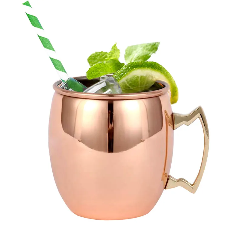 Новое поступление 18 унций Московский мул кружка 304 из нержавеющей стали с медным