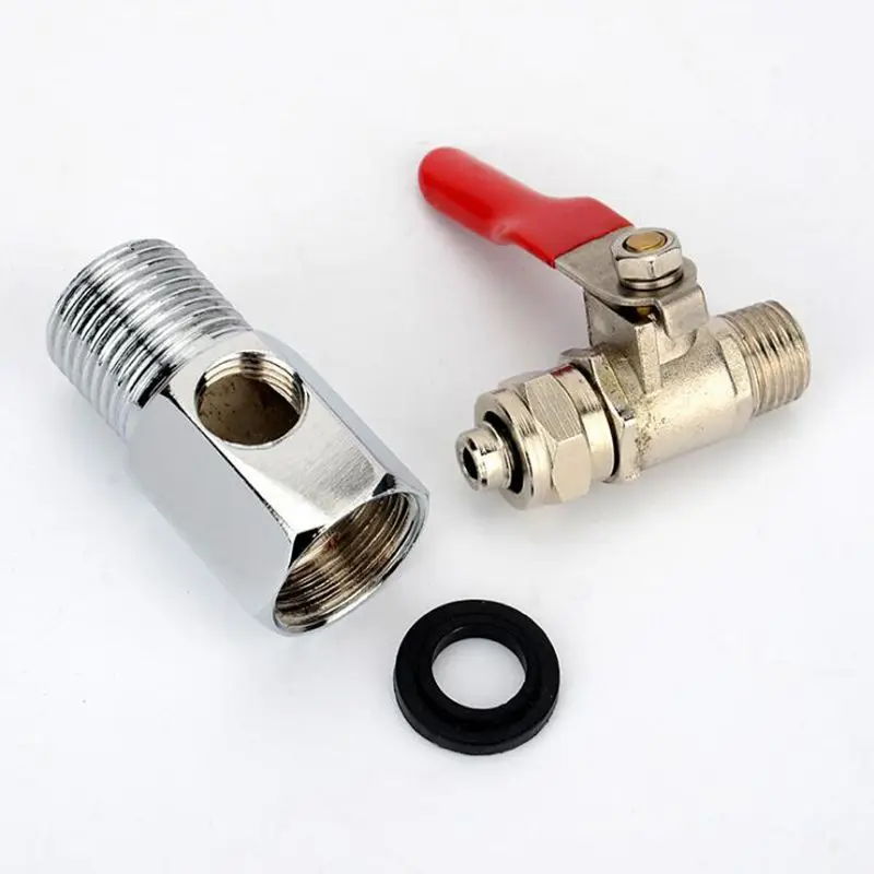 1/2 ''BSP папа-мама до 1/4'' 3/8 ''PE труба шаровой клапан на входе комбинация Сплит Тип разборный для RO фильтр для воды фитинг