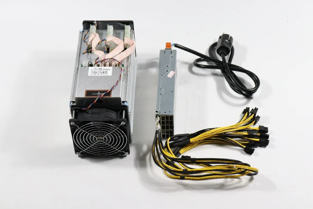 YUNHUI Asic Miner BITMAIN Antminer V9 4TH/s(с БП) Bitcoin BCH BTC Miner V9 лучше чем AntMiner S9 T9+ S9i WhatsMiner M3 E9