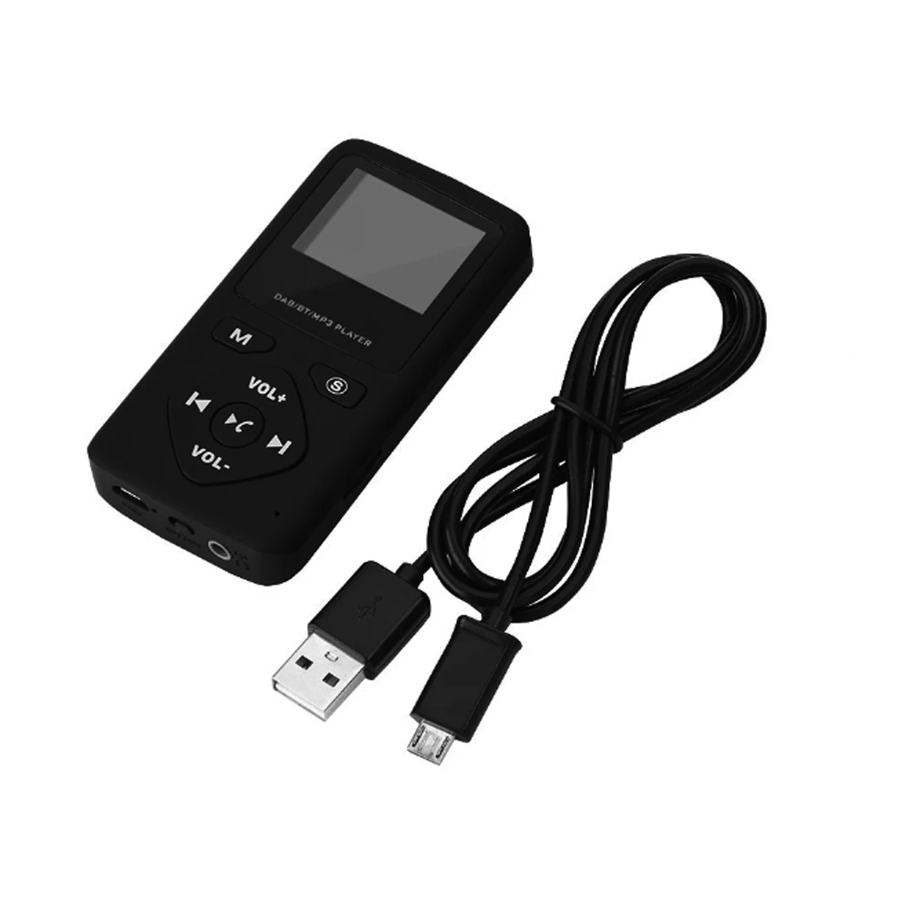 Портативный DAB/DAB + Карманный цифровой вещательный приемник Bluetooth MP3 плеер с Eearphones