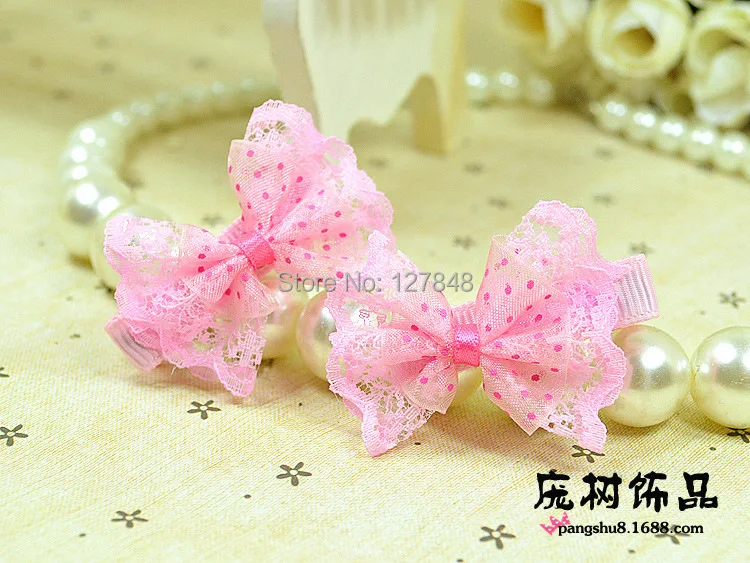 Корейские модные аксессуары для волос с бантом домашних животных женское