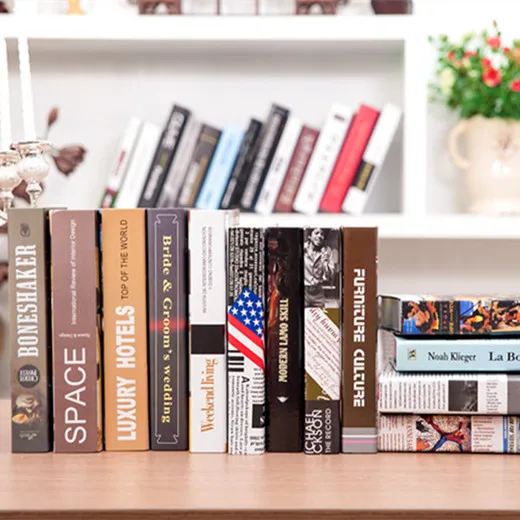 Лаконичные современные декоративные книги в американском стиле Имитационные