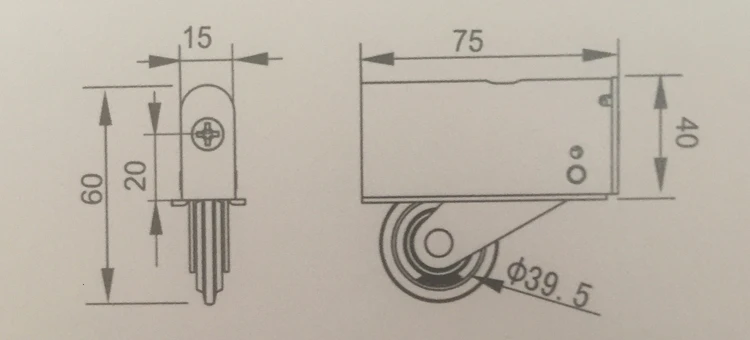 Подъемное основание для раздвижной двери гардероба из дерева пластиковое