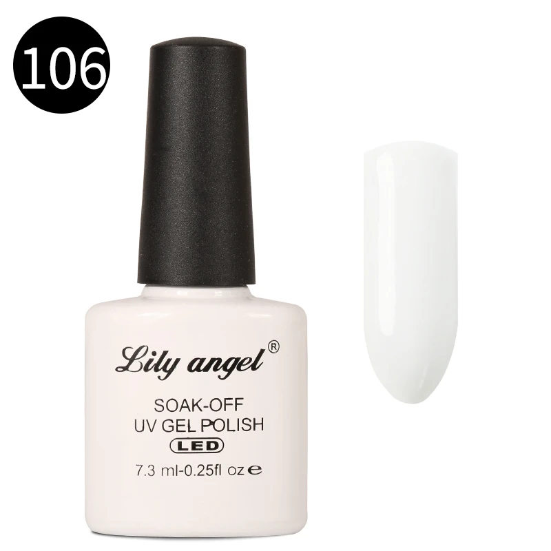 Lily angel новейший 7,3 мл Гель-лак для ногтей замачиваемый стемпинг ногтей Покрытие Художественный лак конфеты сладкий стиль 110 цветов - Цвет: 106