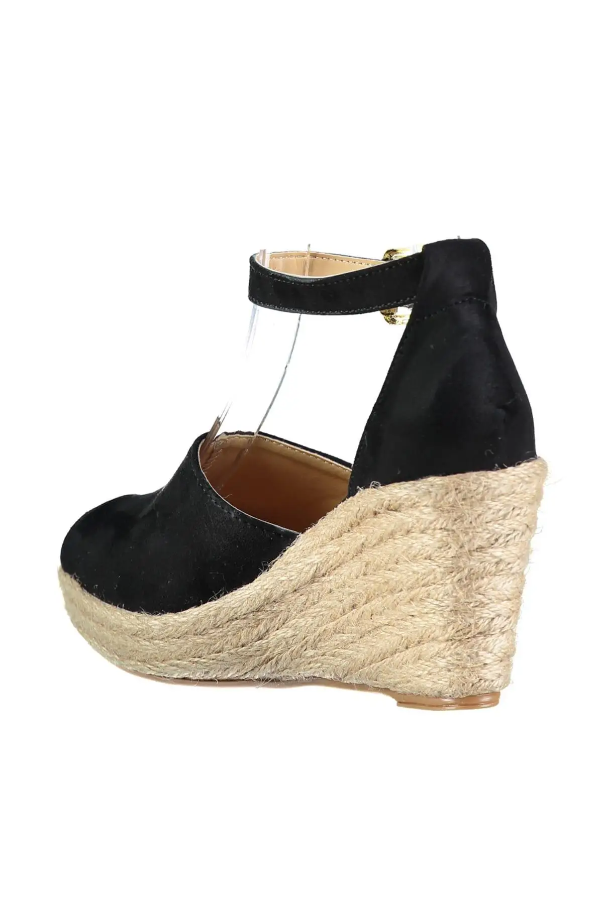 Trendyol/черные замшевые женские туфли на танкетке TAKSS19ZS0005|Женские туфли| |