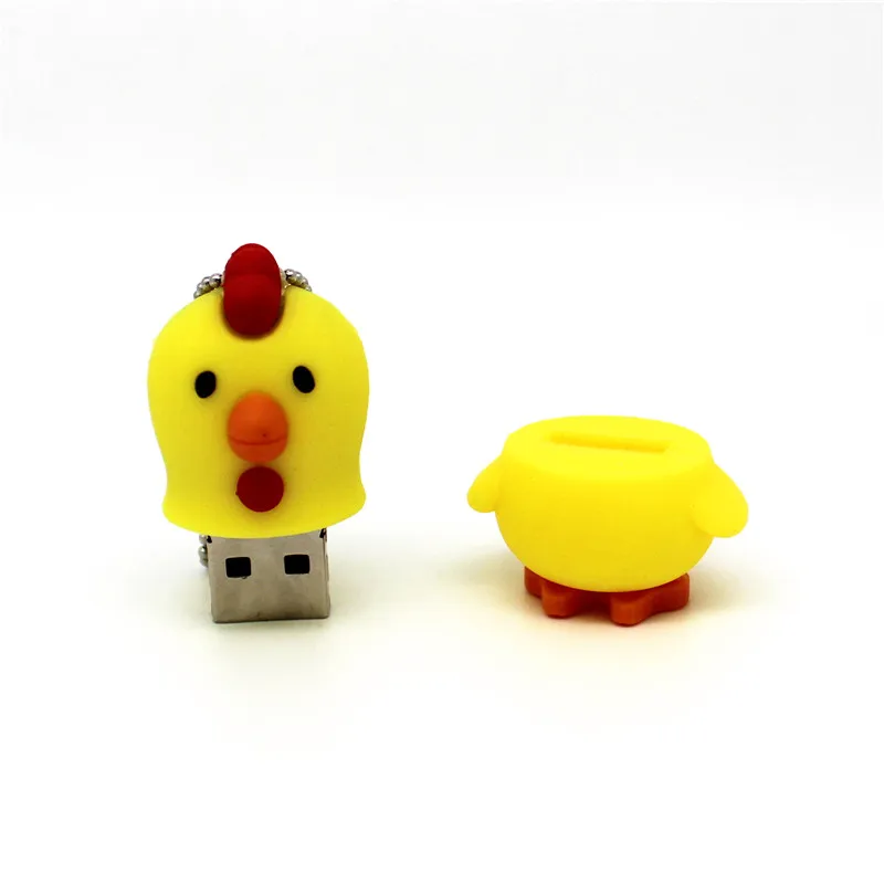Мультфильм Курица USB флэш-накопитель прекрасный в форме цыпленка