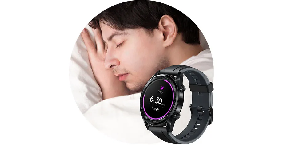 Оригинальные Смарт-часы HuaWei GT, спортивные часы AMOLED, цветной экран, отчет о Heartrate, gps, для плавания, бега, велоспорта, сна, монитор, часы