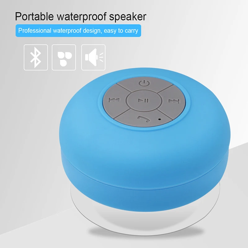 Мини Bluetooth динамик водонепроницаемый Душ Bluetooth динамик беспроводной портативный сабвуфер с присоской в качестве подставки поддержка Hands-fre