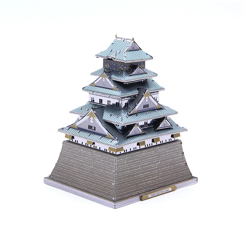 2018 Microworld 3D металлические нано головоломки Осака замок здание сборные модели
