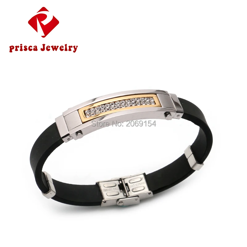 Магнитные ювелирные изделия для мужчин модный браслет Золотая цепочка из