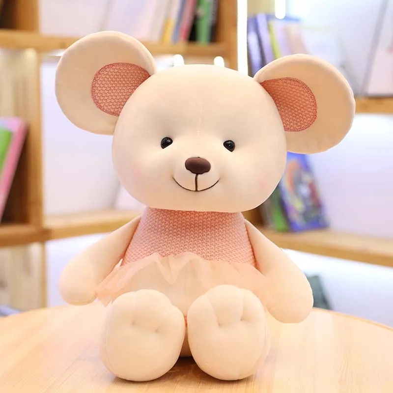 pink gril Милая имитация кукла мышка плюшевая игрушка креативная Подушка смешная личность Тряпичная Кукла талисман крысы кукла - Цвет: pink gril