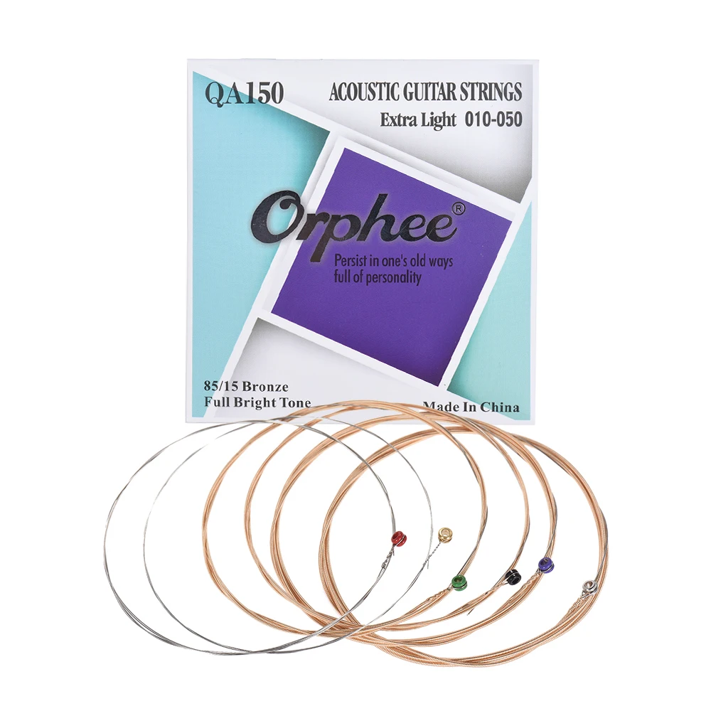 Orphee QA140 акустическая струны народной гитары 6 шт./компл. (.009 .045) шестиугольная